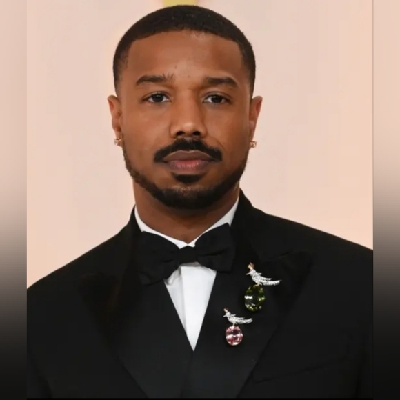 Hot Pink Gold Tone Contemporary Signed Unisex Baguette Rhinestone Brooch Pendant - Picture 7 of 8